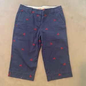 J. Crew Lobster Capri Pant - size 8
